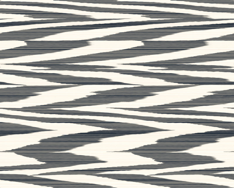 Flamed Zig Zag Wallpaper P&S Wallpaper Missoni Roll Black