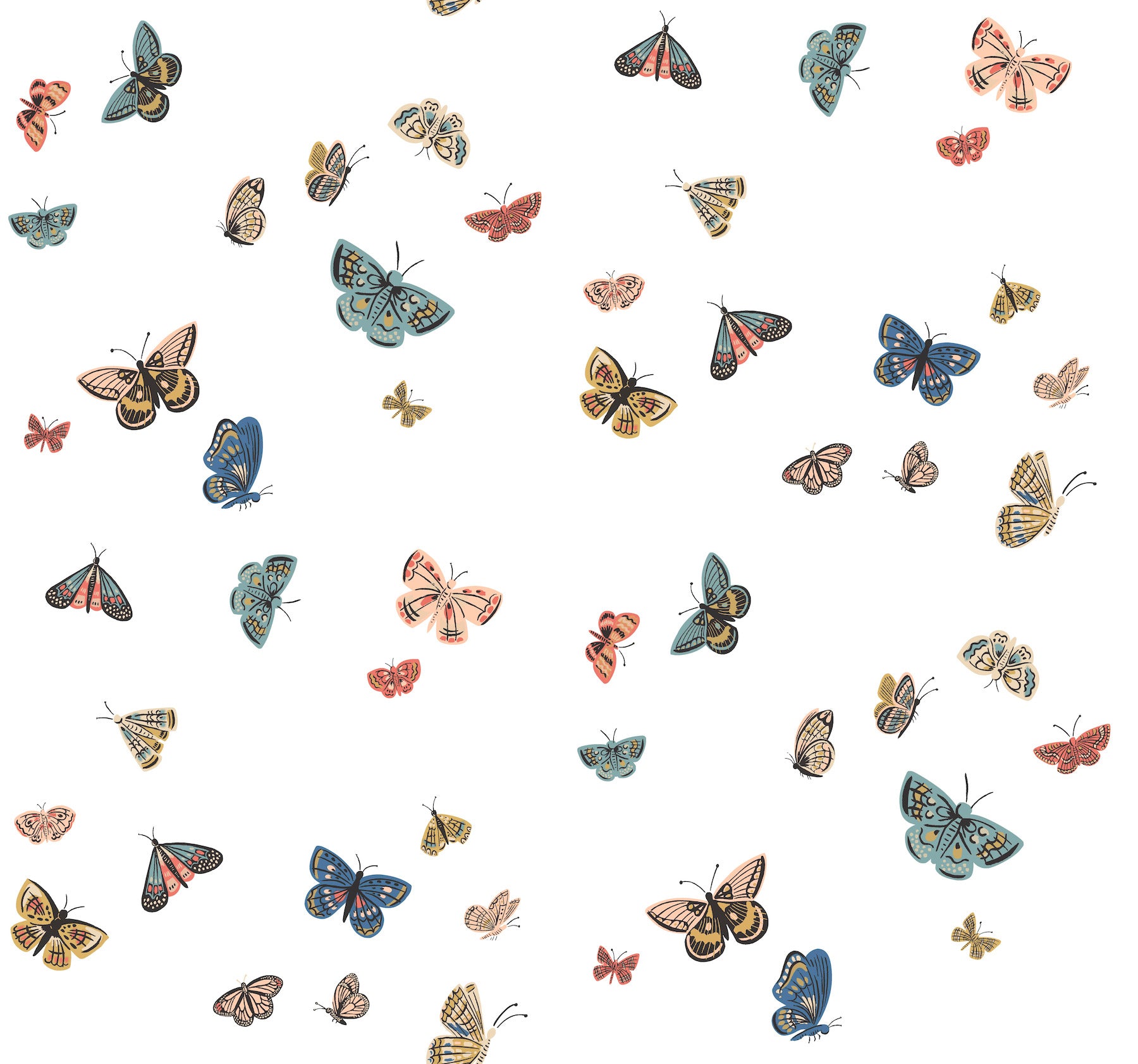 Butterfly House Wallpaper Wallpaper Rifle Paper Co. Roll White 