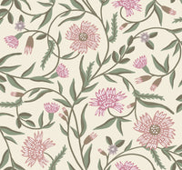 Aster Wallpaper Wallpaper Rifle Paper Co. Roll Linen & Rose 