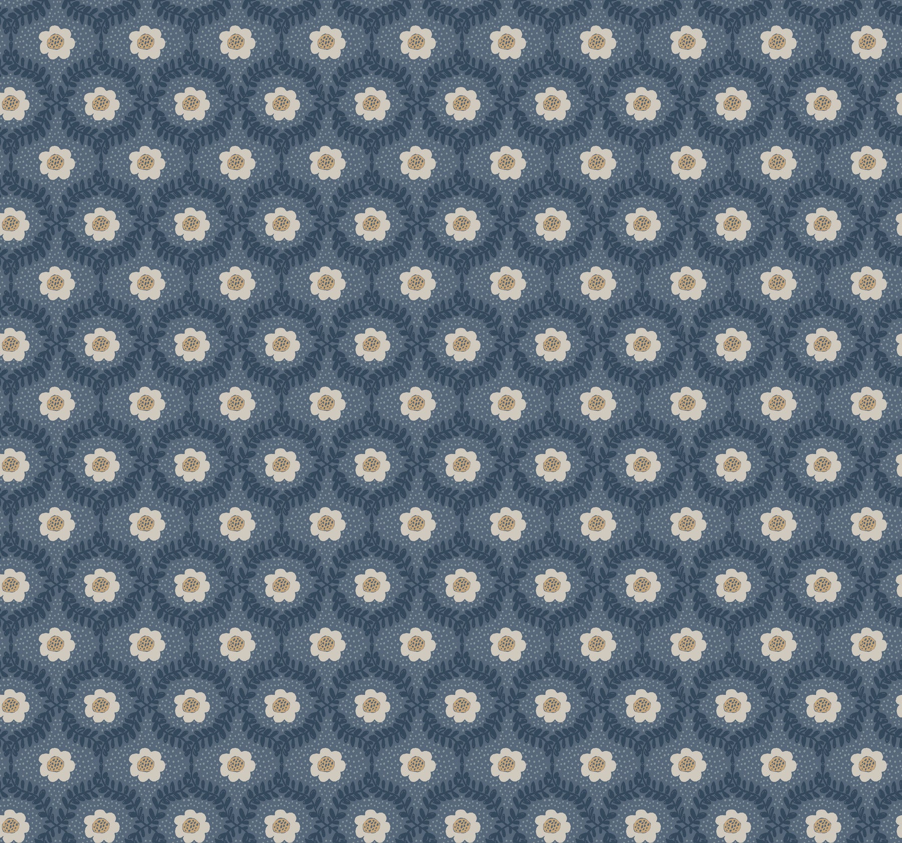 Emma Wallpaper Wallpaper Rifle Paper Co. Roll Navy 