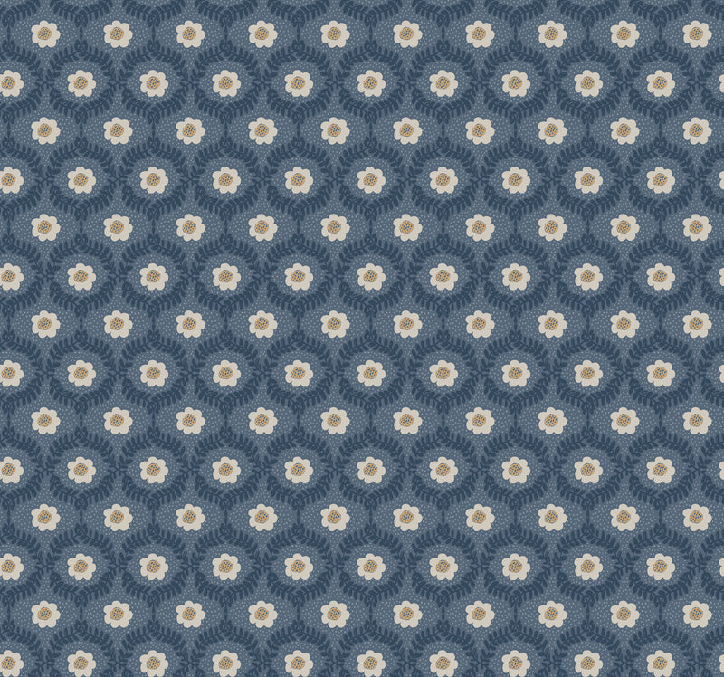 Emma Wallpaper Wallpaper Rifle Paper Co. Roll Navy 