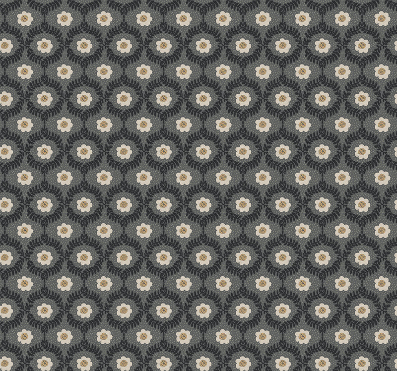 Emma Wallpaper Wallpaper Rifle Paper Co. Roll Black 