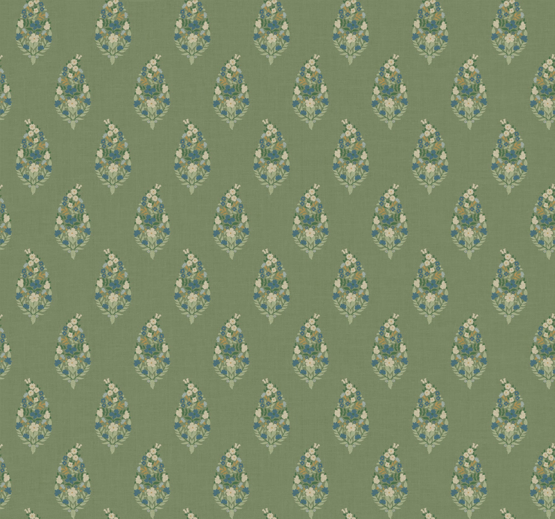 Paisley Wallpaper Wallpaper Rifle Paper Co. Roll Green 