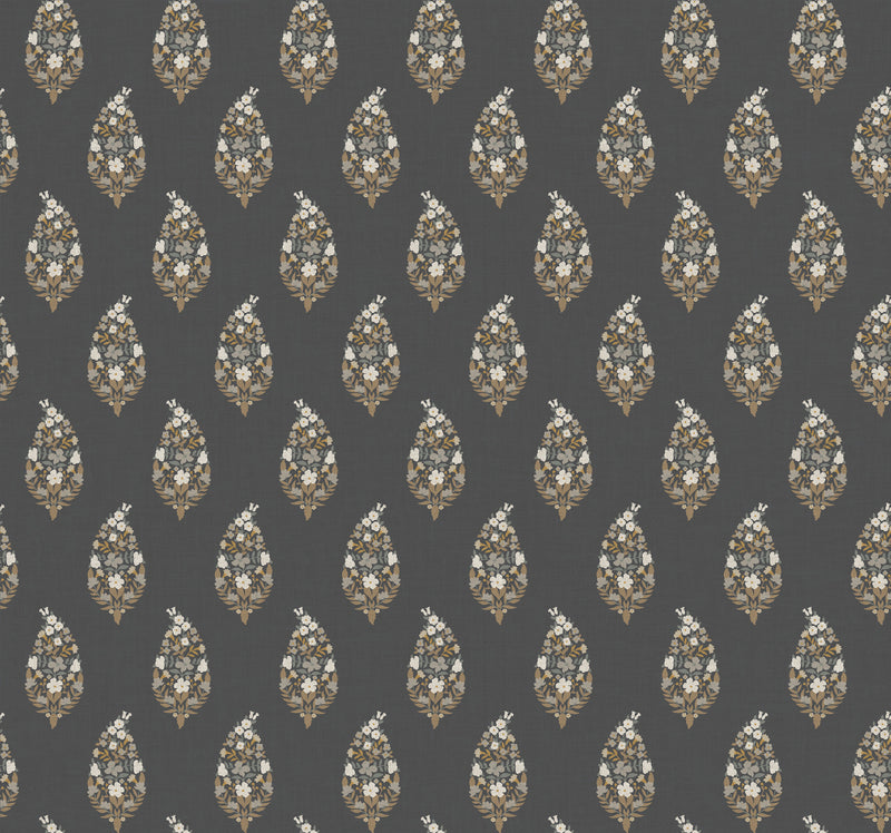 Paisley Wallpaper Wallpaper Rifle Paper Co. Roll Black 