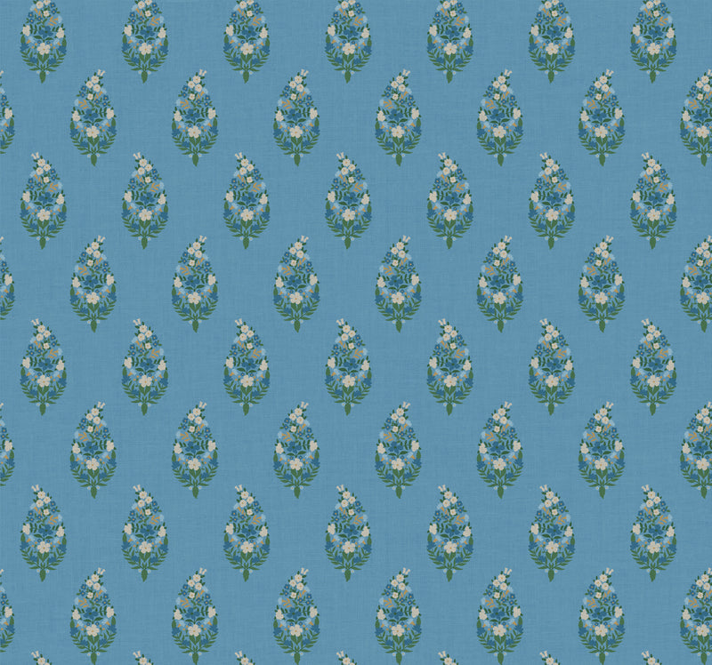 Paisley Wallpaper Wallpaper Rifle Paper Co. Roll Blue 