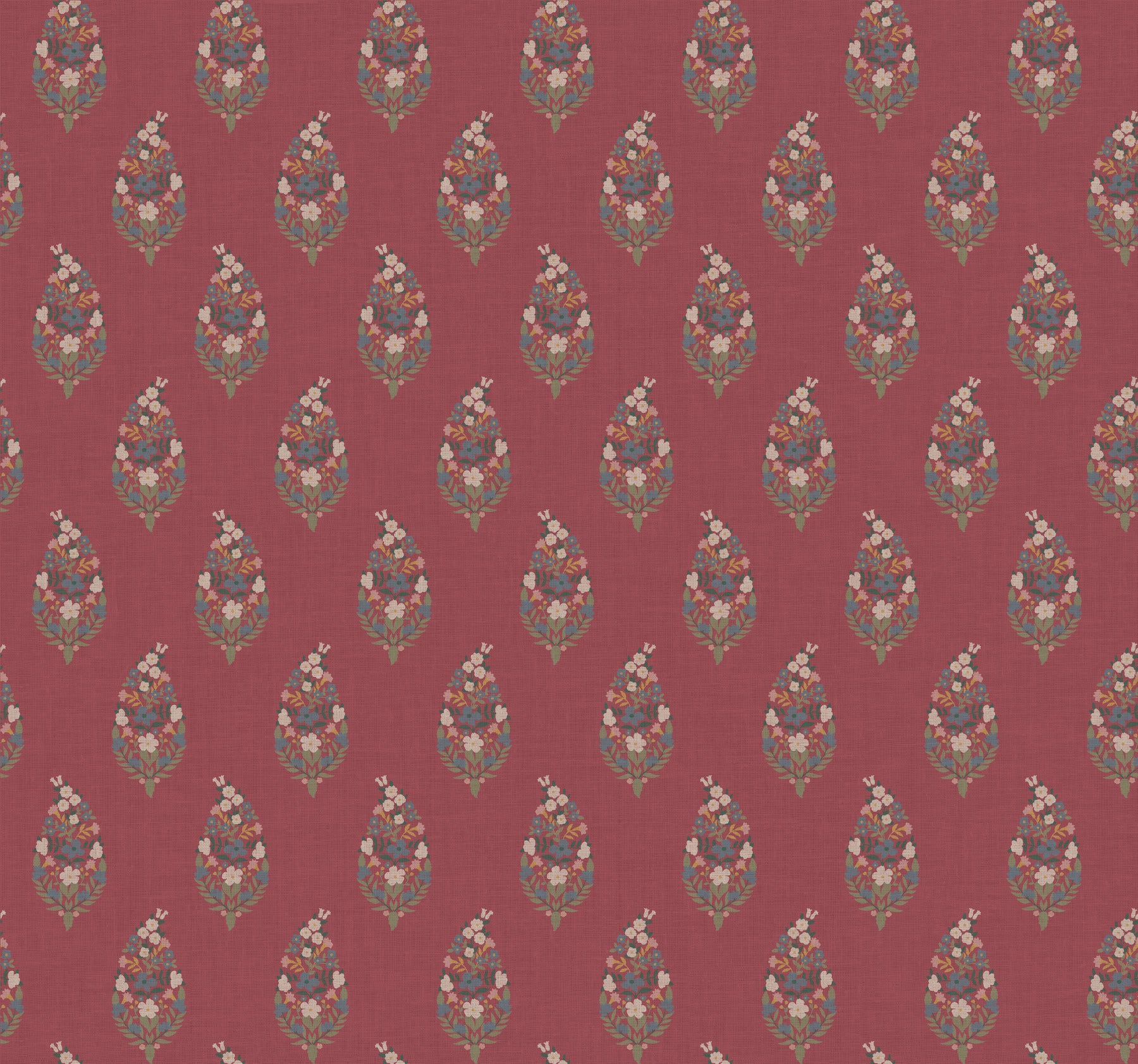 Paisley Wallpaper Wallpaper Rifle Paper Co. Roll Burgundy 