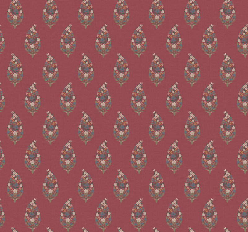 Paisley Wallpaper Wallpaper Rifle Paper Co. Roll Burgundy 
