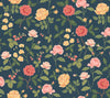 Roses Wallpaper Wallpaper Rifle Paper Co. Roll Navy 