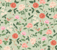 Roses Wallpaper Wallpaper Rifle Paper Co. Roll Mint 