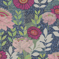 Tamara Day Botanical Garden Wallpaper Peel and Stick Wallpaper RoomMates Roll Navy/Muliti 