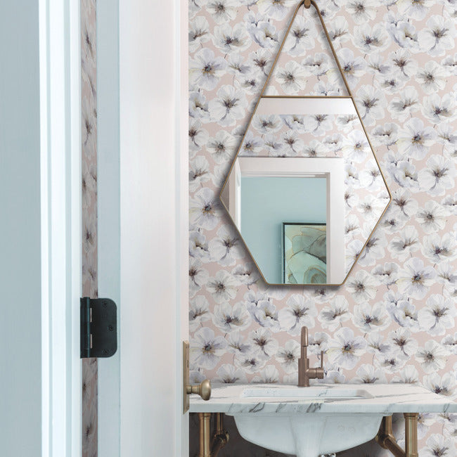 Tamara Day Hawthorn Blossom Wallpaper Peel and Stick Wallpaper RoomMates   