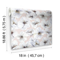 Tamara Day Hawthorn Blossom Wallpaper Peel and Stick Wallpaper RoomMates   