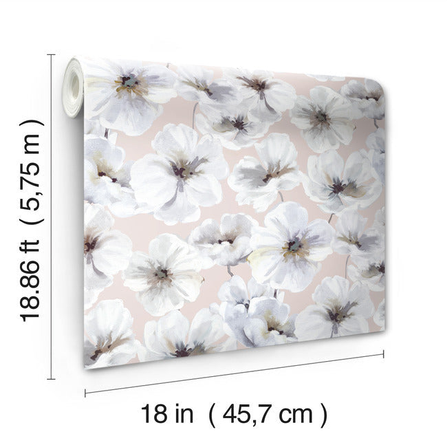 Tamara Day Hawthorn Blossom Wallpaper Peel and Stick Wallpaper RoomMates   