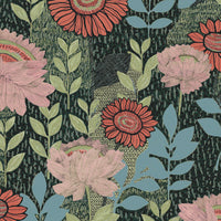 Tamara Day Botanical Garden Wallpaper Peel and Stick Wallpaper RoomMates Roll Green 