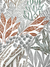 Coral Leaves Wallpaper Wallpaper York Wallcoverings   