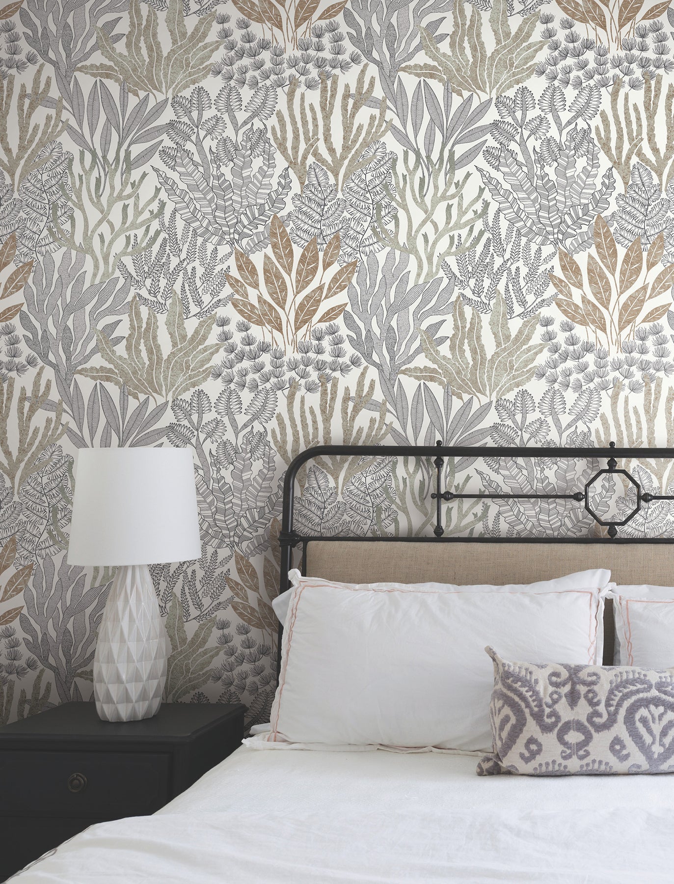 Coral Leaves Wallpaper Wallpaper York Wallcoverings   