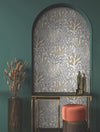 Coral Leaves Wallpaper Wallpaper York Wallcoverings   