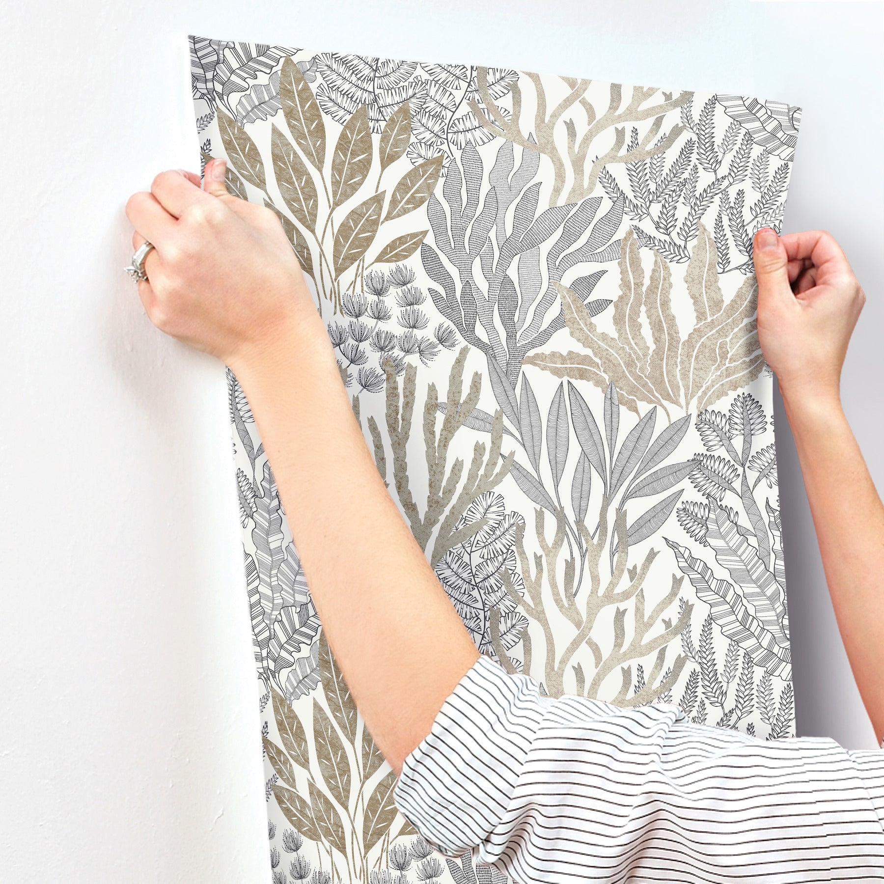 Coral Leaves Wallpaper Wallpaper York Wallcoverings   