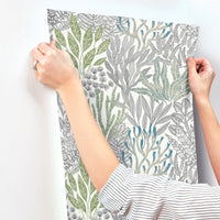 Coral Leaves Wallpaper Wallpaper York Wallcoverings   