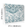 Avian Fountain Toile Wallpaper Wallpaper York Wallcoverings   