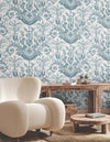 Avian Fountain Toile Wallpaper Wallpaper York Wallcoverings   