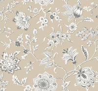 Sutton Wallpaper Wallpaper York Wallcoverings Double Roll Taupe 