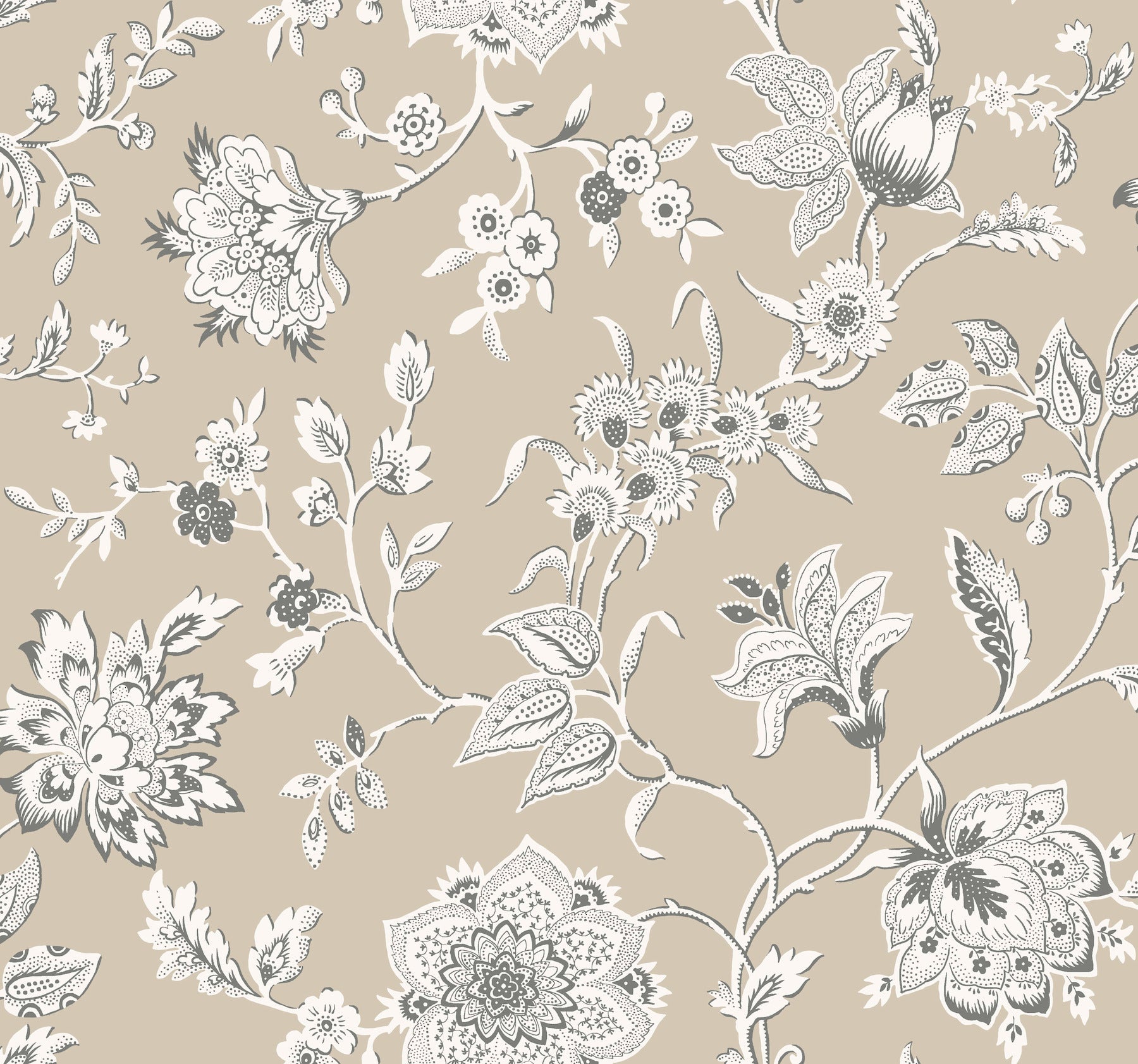 Sutton Wallpaper Wallpaper York Wallcoverings Double Roll Taupe 