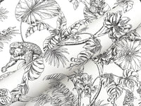 Tropical Sketch Toile Wallpaper Wallpaper York Wallcoverings   