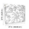 Tropical Sketch Toile Wallpaper Wallpaper York Wallcoverings   