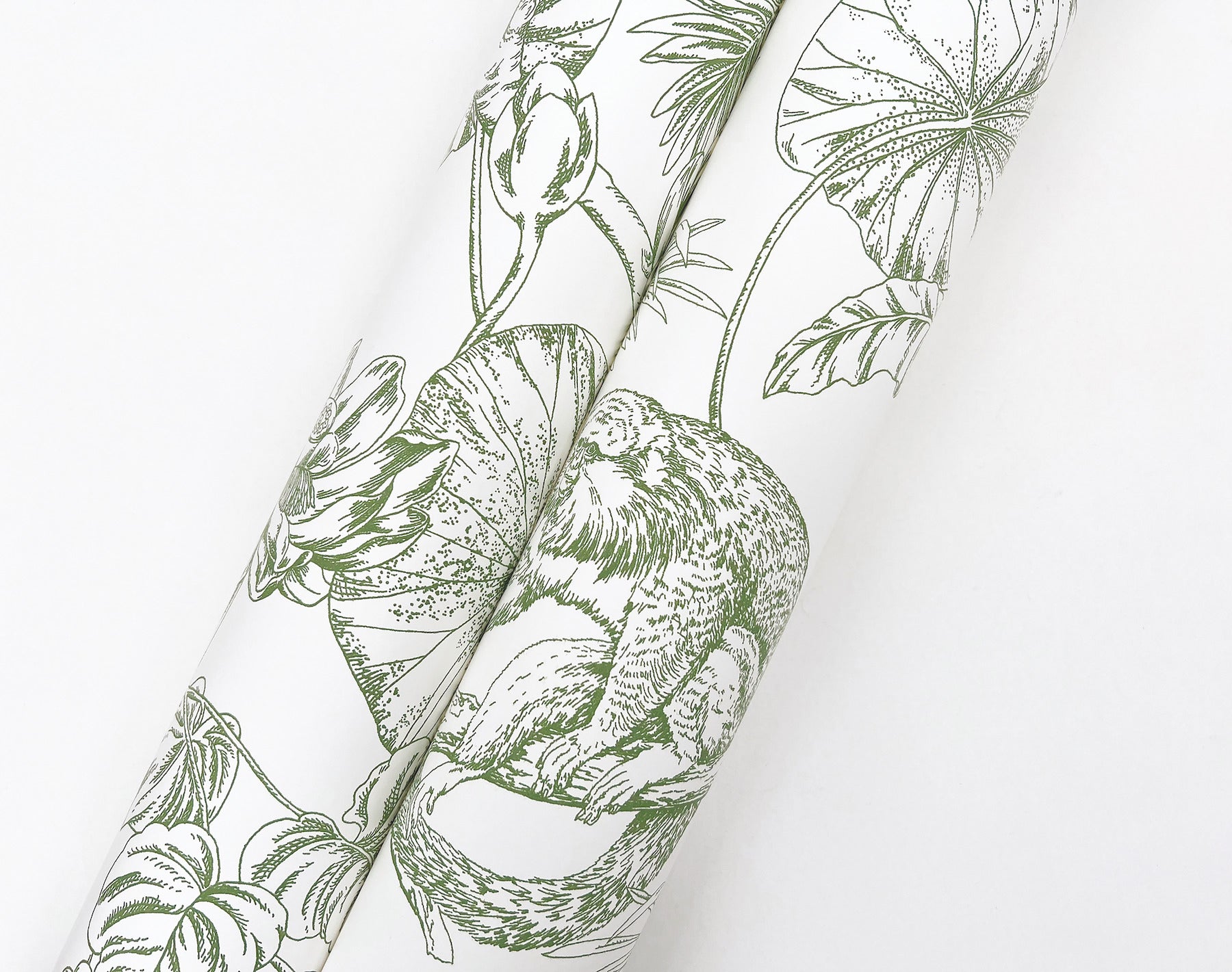 Tropical Sketch Toile Wallpaper Wallpaper York Wallcoverings   