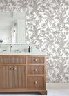 Tropical Sketch Toile Wallpaper Wallpaper York Wallcoverings   