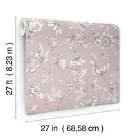 Passion Flower Toile Wallpaper Wallpaper York Wallcoverings   
