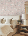 Passion Flower Toile Wallpaper Wallpaper York Wallcoverings   