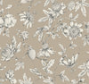 Passion Flower Toile Wallpaper Wallpaper York Wallcoverings Double Roll Linen 