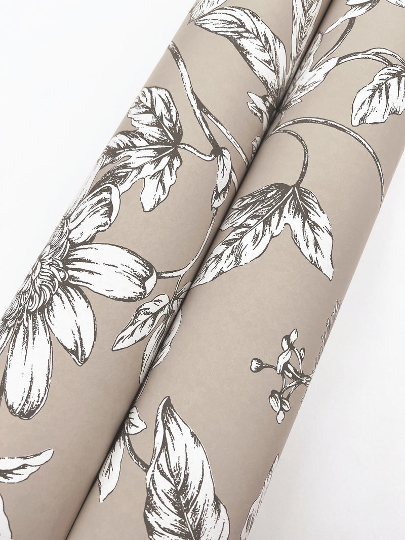Passion Flower Toile Wallpaper Wallpaper York Wallcoverings   