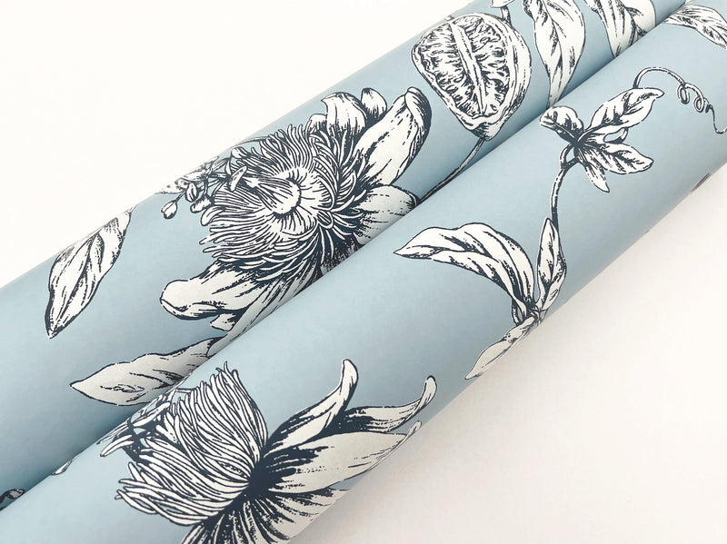 Passion Flower Toile Wallpaper Wallpaper York Wallcoverings   