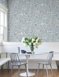 Passion Flower Toile Wallpaper Wallpaper York Wallcoverings   
