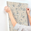 Passion Flower Toile Wallpaper Wallpaper York Wallcoverings   