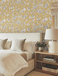 Passion Flower Toile Wallpaper Wallpaper York Wallcoverings   