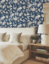 Passion Flower Toile Wallpaper Wallpaper York Wallcoverings   