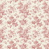 Anemone Toile Wallpaper Wallpaper York Wallcoverings Double Roll French Red 