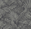 Palm Cove Toile Wallpaper Wallpaper York Wallcoverings Double Roll Silver/Black 
