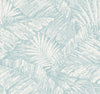 Palm Cove Toile Wallpaper Wallpaper York Wallcoverings Double Roll White/Blue 