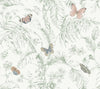 Papillon Wallpaper Wallpaper York Wallcoverings Double Roll Blush 