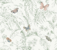 Papillon Wallpaper Wallpaper York Wallcoverings Double Roll Blush 