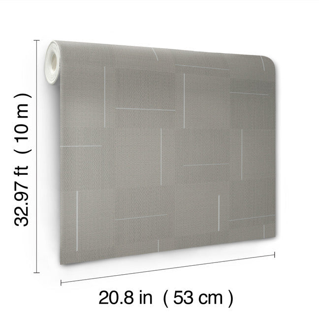 Geo Block Weave Wallpaper Wallpaper York Wallcoverings   
