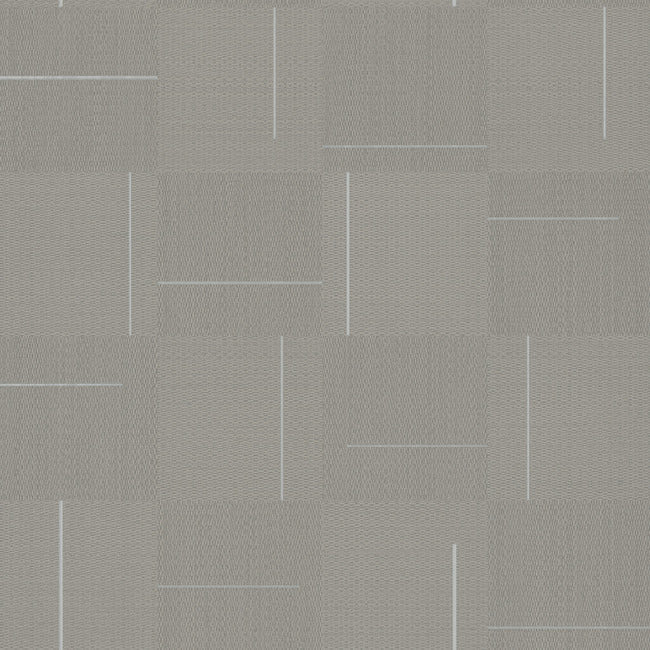 Geo Block Weave Wallpaper Wallpaper York Wallcoverings Double Roll Taupe 