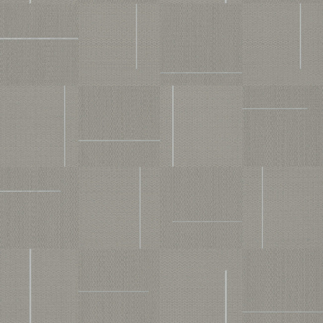 Geo Block Weave Wallpaper Wallpaper York Wallcoverings Double Roll Taupe 