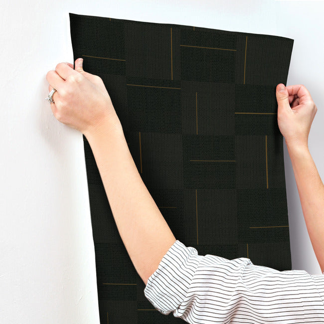 Geo Block Weave Wallpaper Wallpaper York Wallcoverings   
