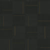 Geo Block Weave Wallpaper Wallpaper York Wallcoverings Double Roll Black 